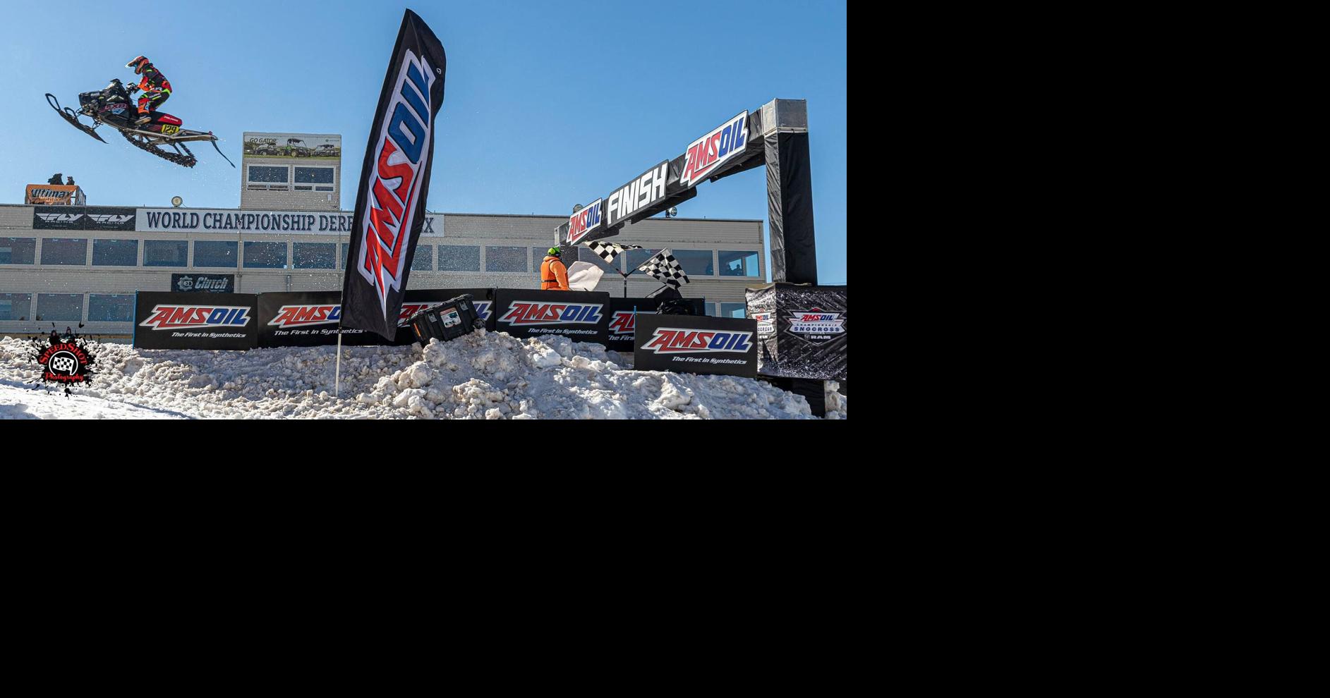 Snowmobile snocross racing returns to World Championship Derby Complex ...