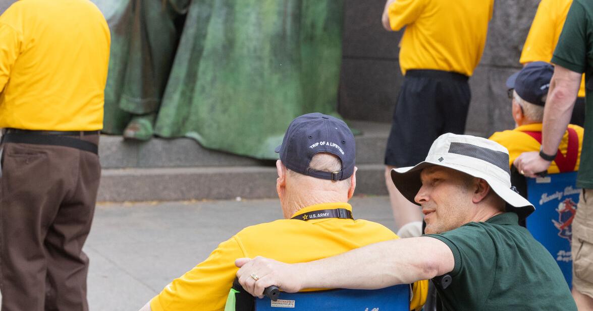 Honor Flight brings together stepfather, stepson in Washington D.C. visit