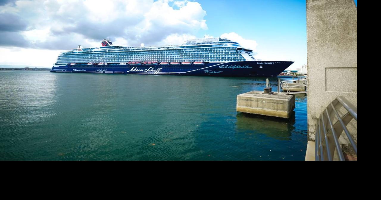 Mein Schiff 1 cruise ship makes first stop in San Juan