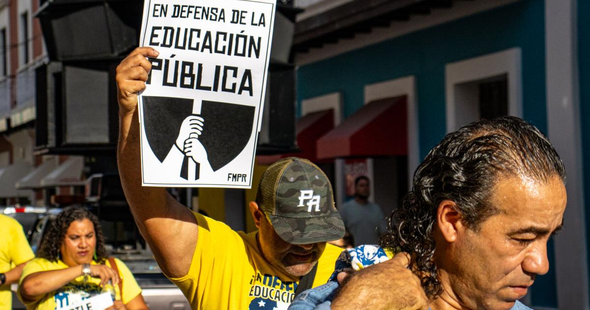 “Our retirement benefits were affected”: Public teachers protest for better salaries and conditions