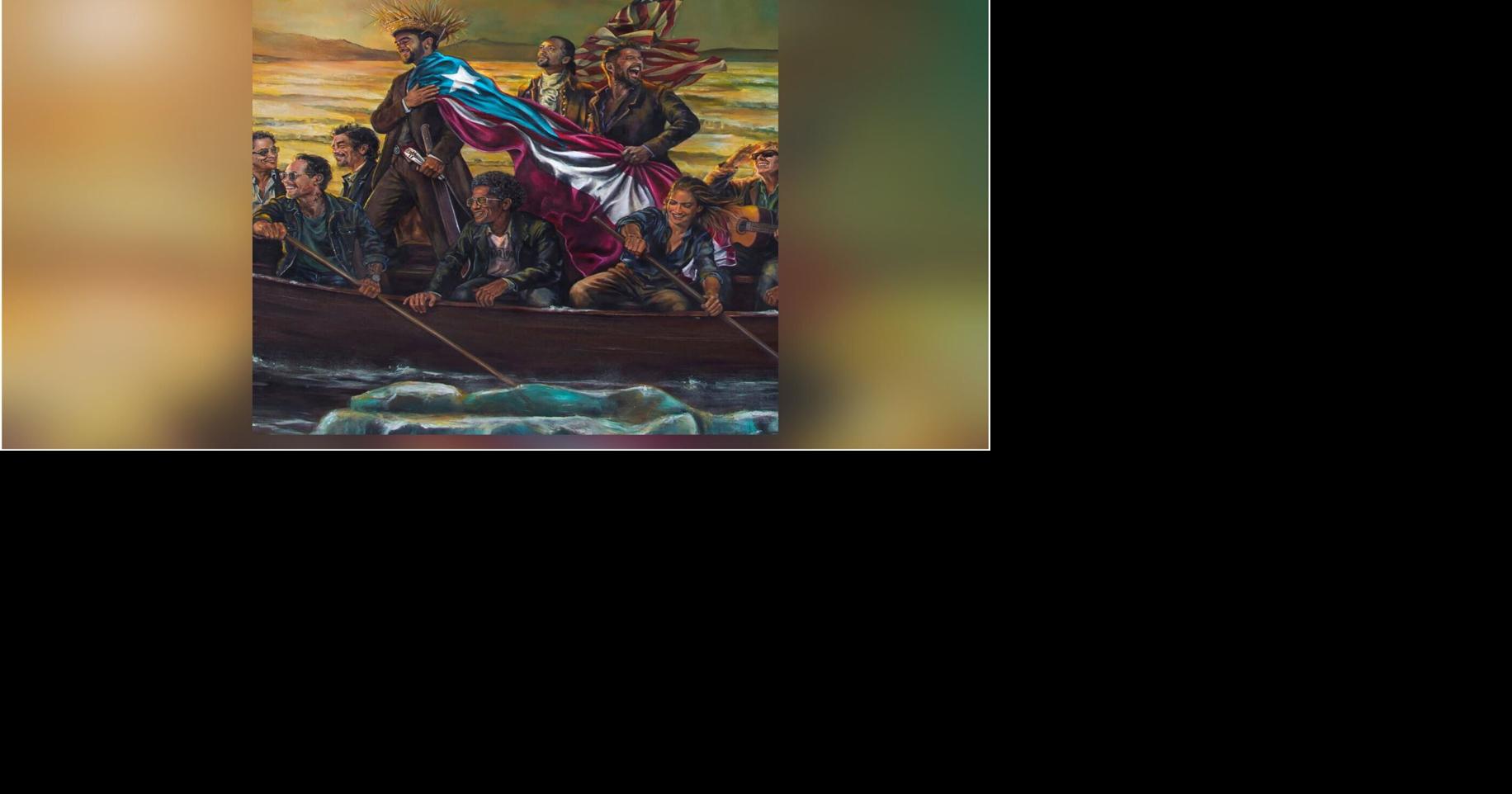 Painting with Bad Bunny and Puerto Rican figures revives historic artwork ahead of the Super Bowl