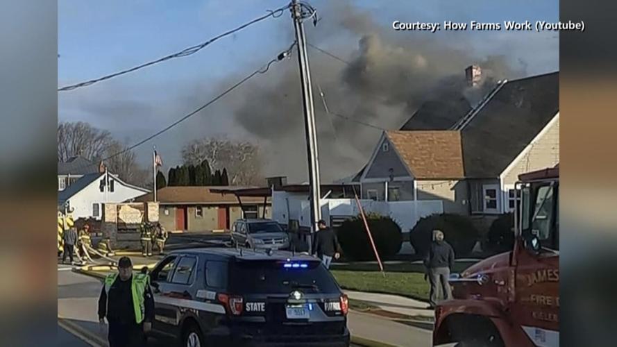 'I hollered at my wife and told her I think the apartment is on fire