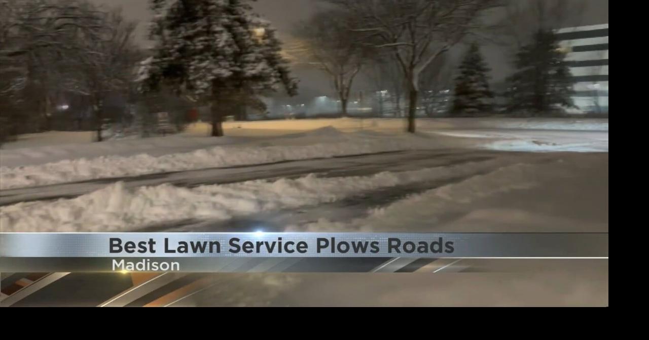 WKOW starts plowing snow before the professionals arrive