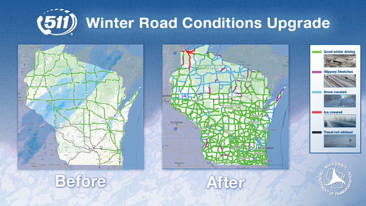 Wi Dot Winter Road Conditions Map Wisdot Improves Winter Road Conditions Map | Top Stories | Wkow.com