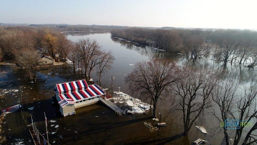 Fort Atkinson VFW surrounded by water as Rock River rises Archive