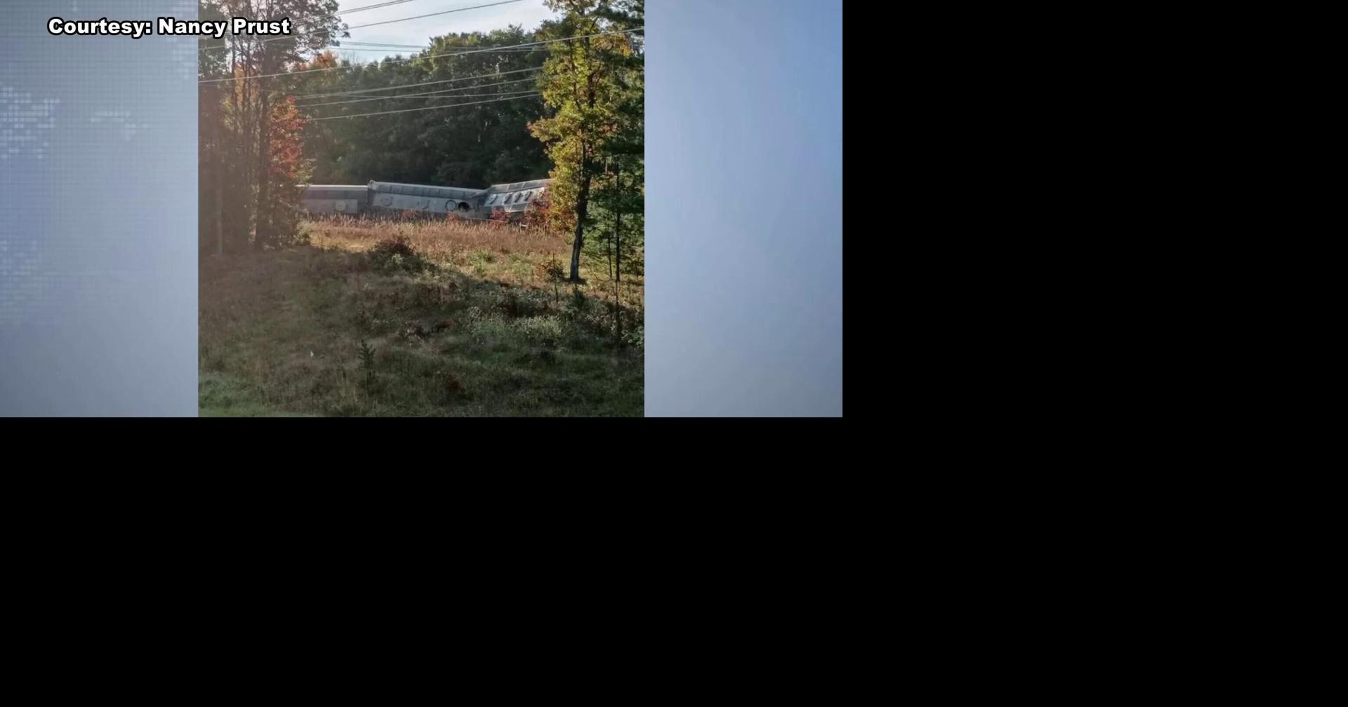 Train derailment near Pittsville