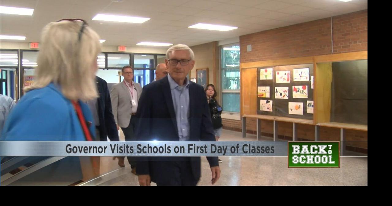 Governor visits schools on first day of classes