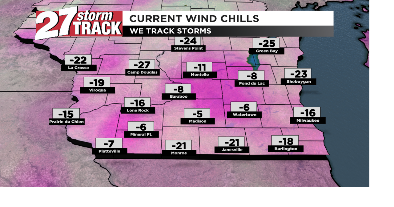Bitter cold continues, wind chills stay well below zero | Forecast ...