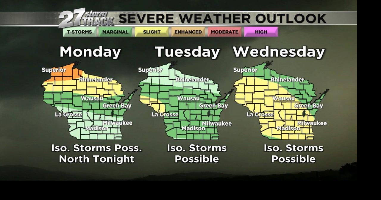 Shower and storm chances return with a severe possibility | Weather ...