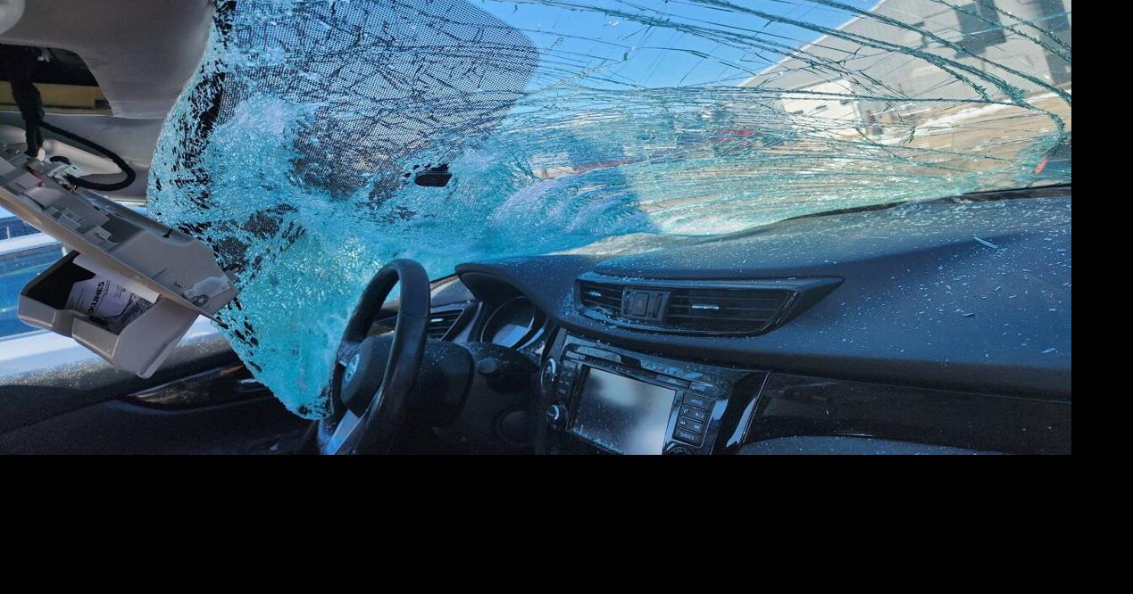 'It happened so fast': Dozens of drivers with busted windshields after ...