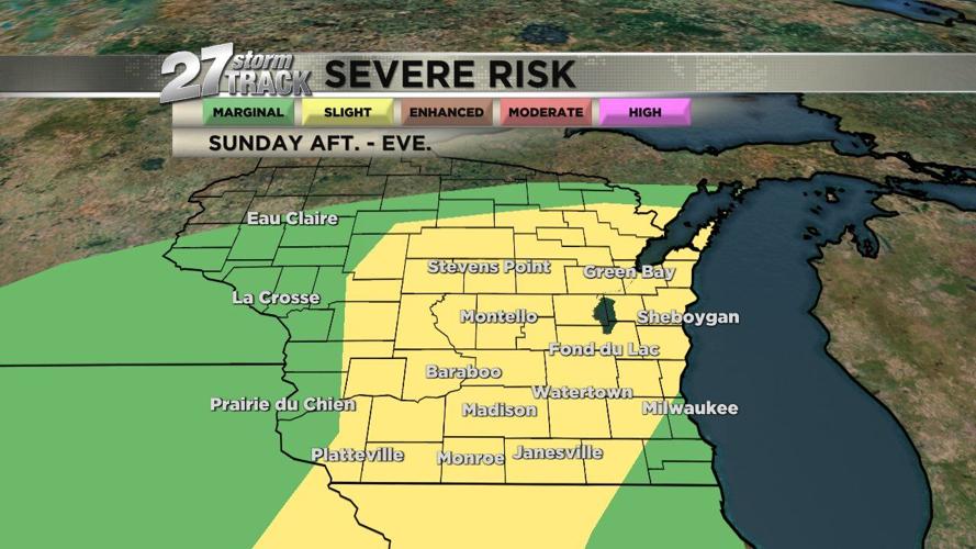 Storm chances return Sunday, severe risk remains in place | Weather ...