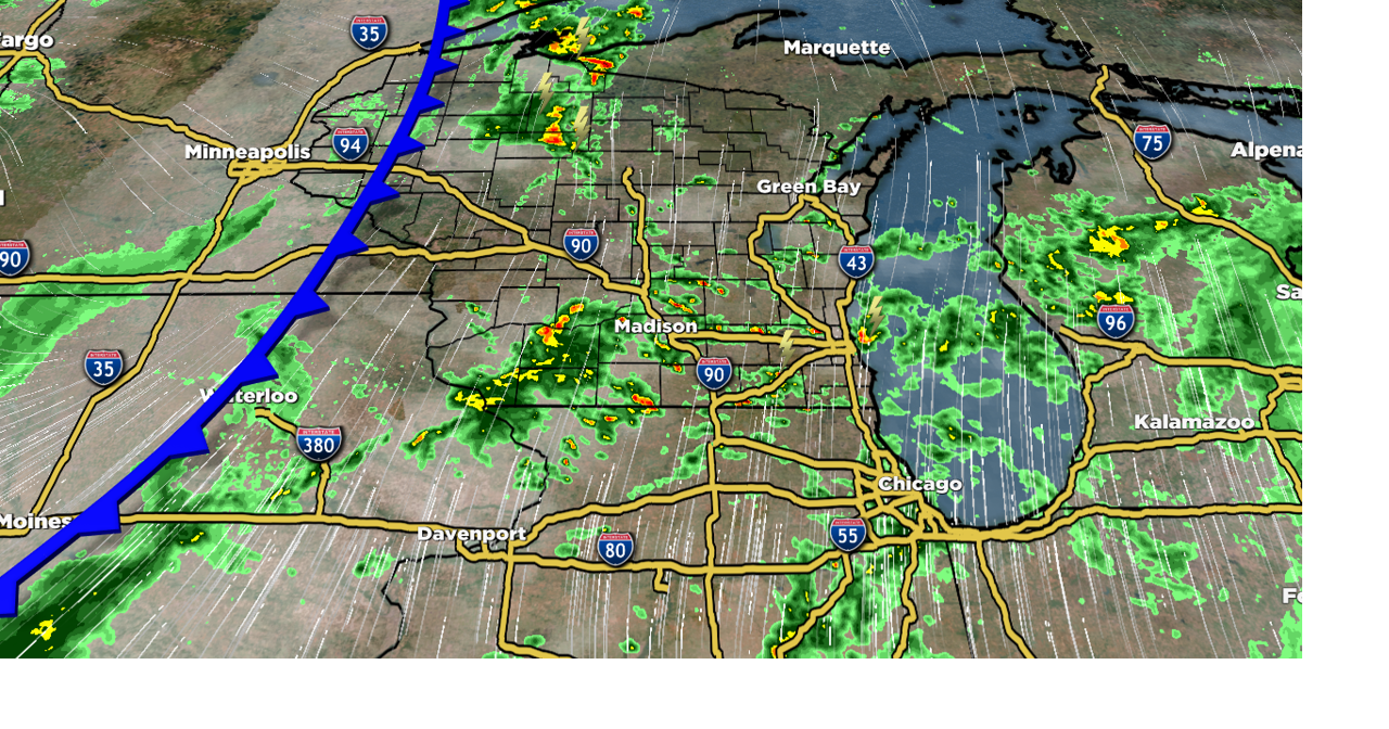 Radar and cold front