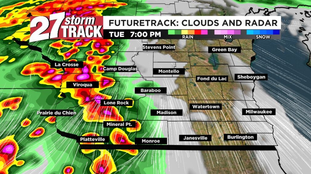 Potentially dangerous storms Tuesday Evening | News | wkow.com