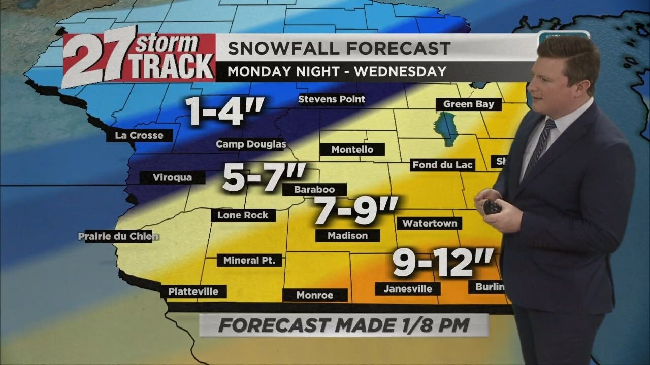 Winter Storm Warnings Going Into Effect Tuesday Morning | Video | Wkow.com