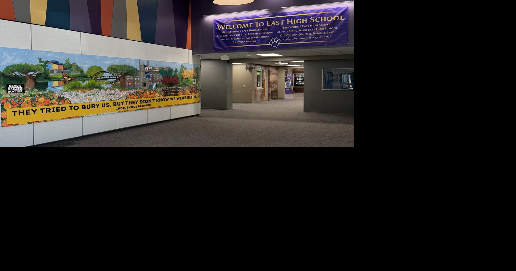 Madison East High School unveils lobby mural celebrating students and community