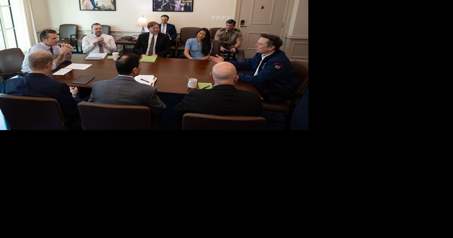 Trump says Musk wasn’t briefed on China war plan in Pentagon meeting ...