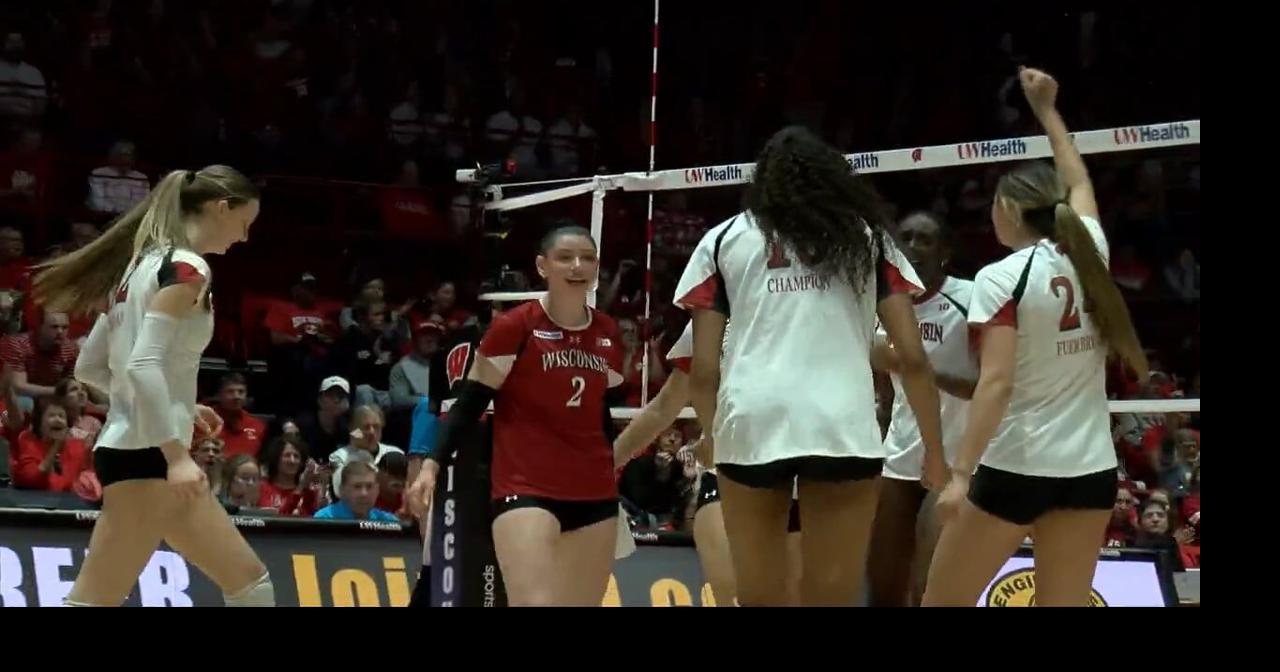 No.6 Wisconsin Volleyball handles Michigan in 4 sets | Video | wkow.com