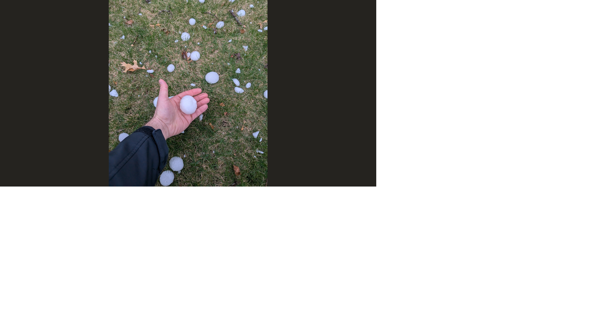 Photos: Large hail falls in southern Wisconsin Friday | News | wkow.com