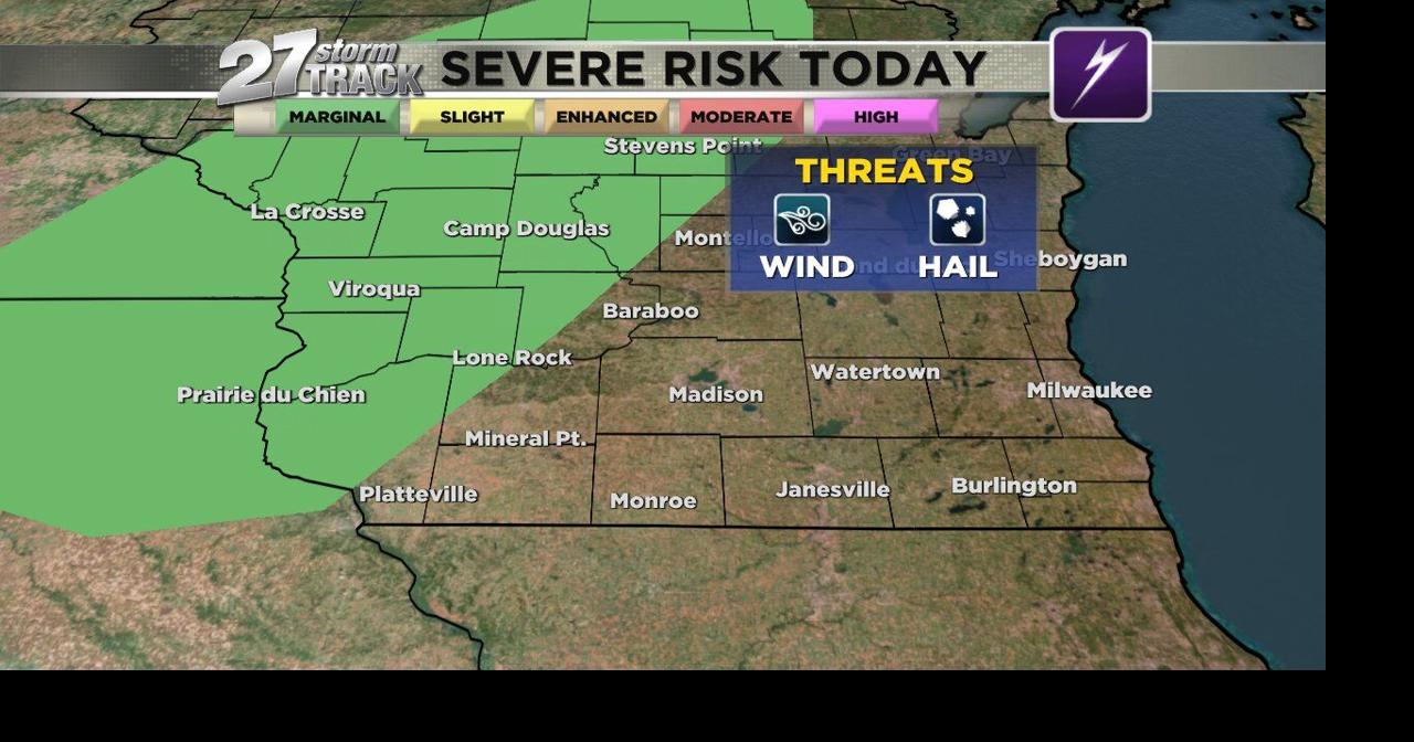 Showers and storms tonight with limited severe threat | News | wkow.com