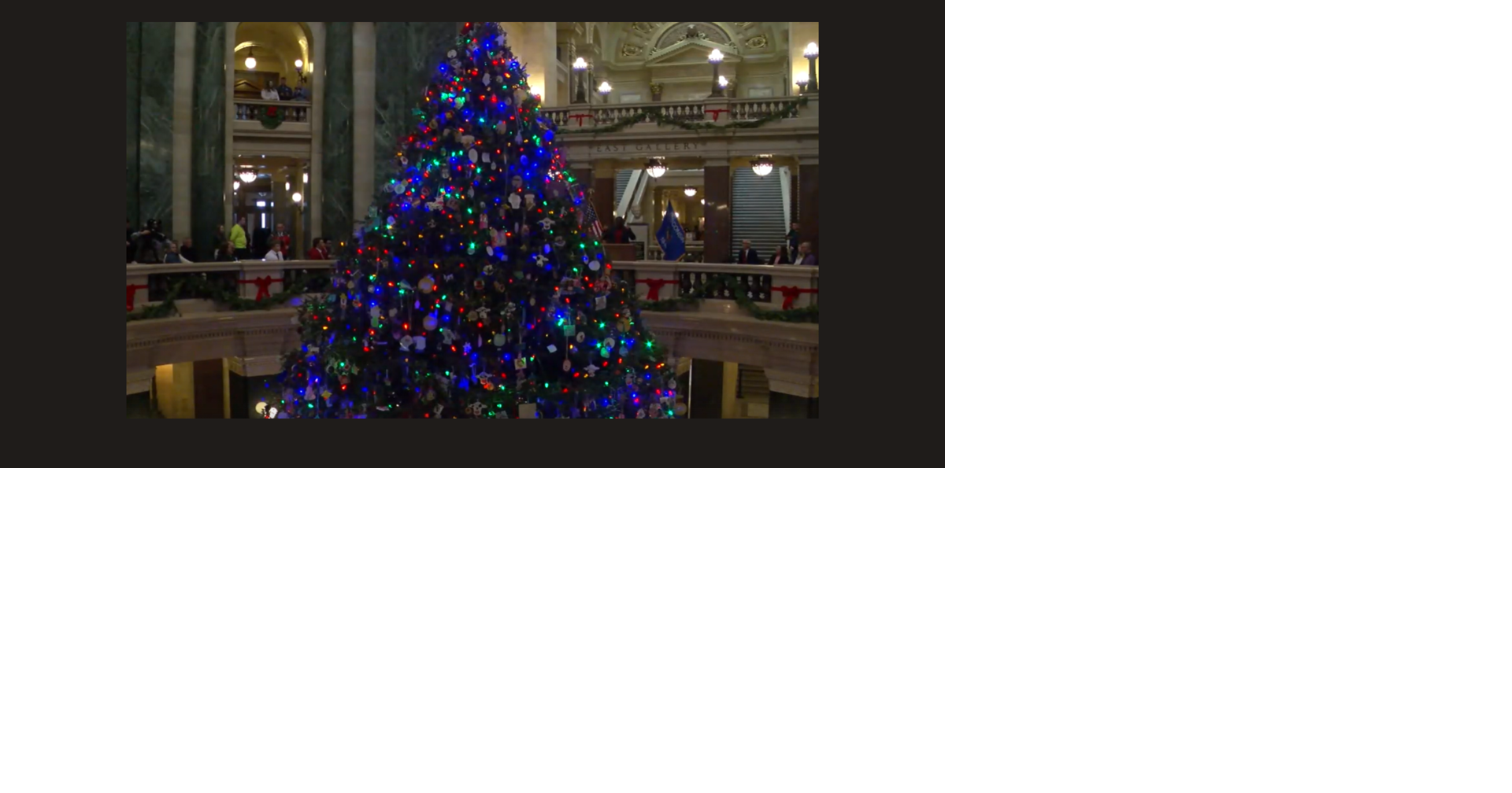 Gov. Evers reveals theme for State Capitol Holiday Tree News