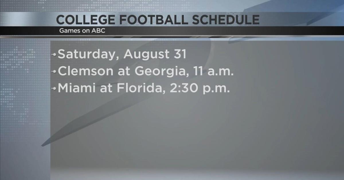ESPN, ABC announce schedule for week 1 of college football | Video ...