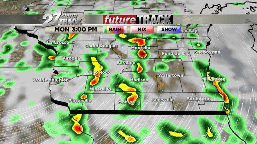 Showers and storms on Monday with hotter conditions rest of the week ...