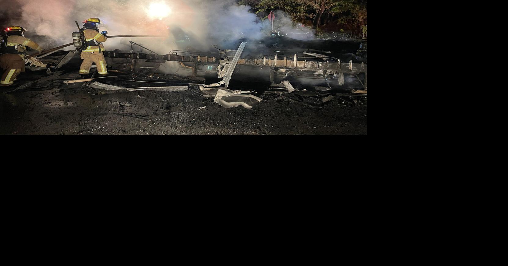 Mobile home destroyed in fire near Portage | News | wkow.com