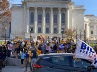 Relief': Downtown Madison bursts into celebration as Joe Biden