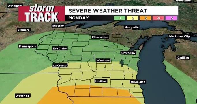 Tracking severe weather for the start of the week