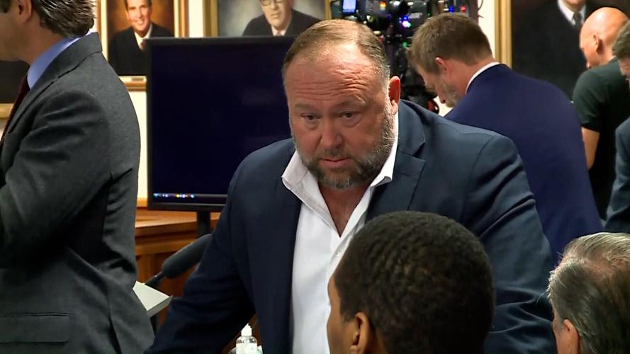 A jury finds Infowars conspiracy theorist Alex Jones must pay $45.2 million in punitive damages to the parents of a Sandy Hook shooting victim