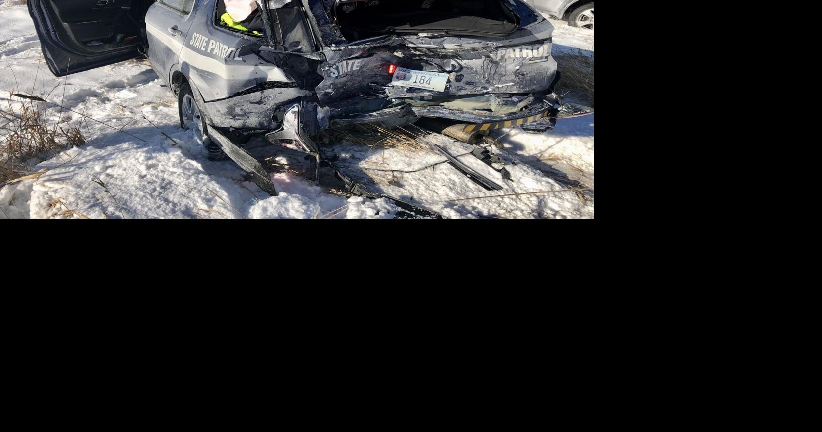 State trooper injured when his cruiser was struck by another vehicle on ...