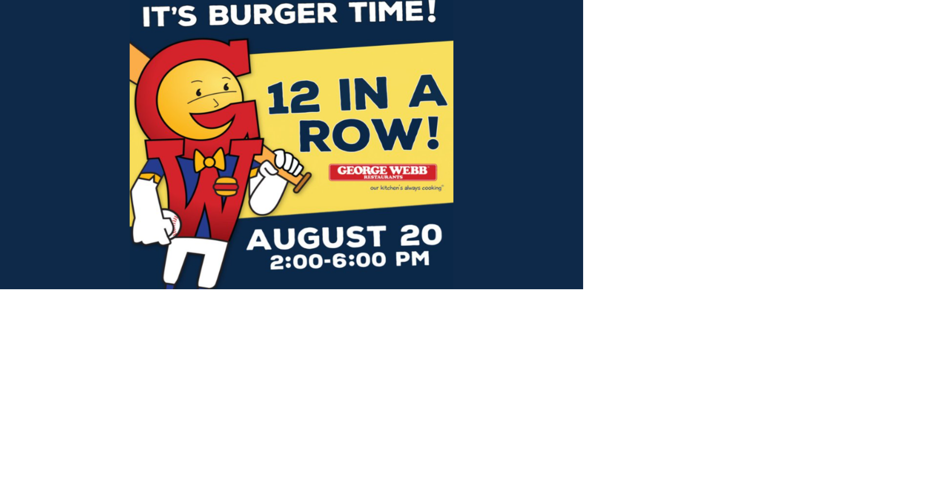 Date announced for free burger day at George Webb restaurants after ...