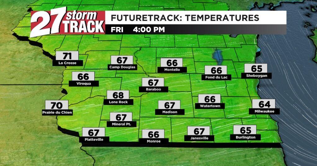 Tracking warmer weather for Friday