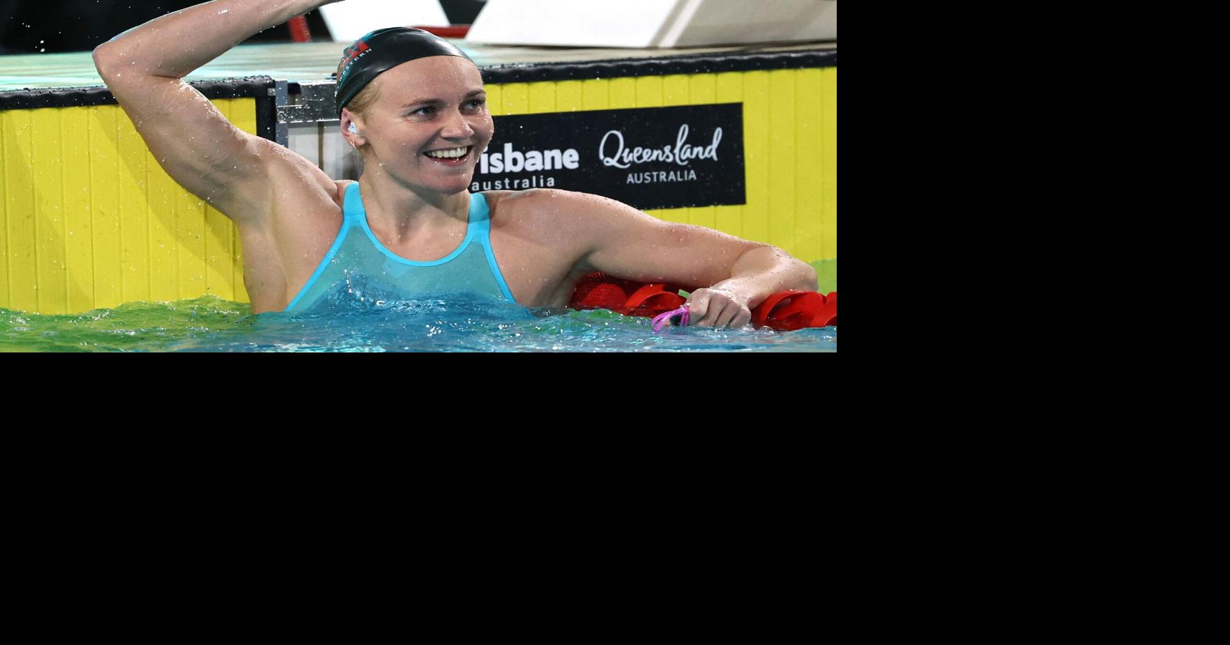 Australian swimmer Ariarne Titmus breaks 200-meter freestyle world record