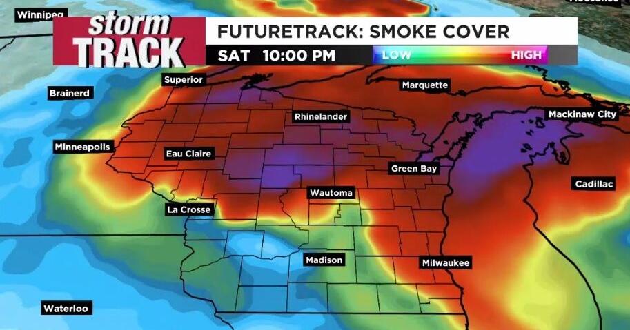 More wildfire smoke settles in