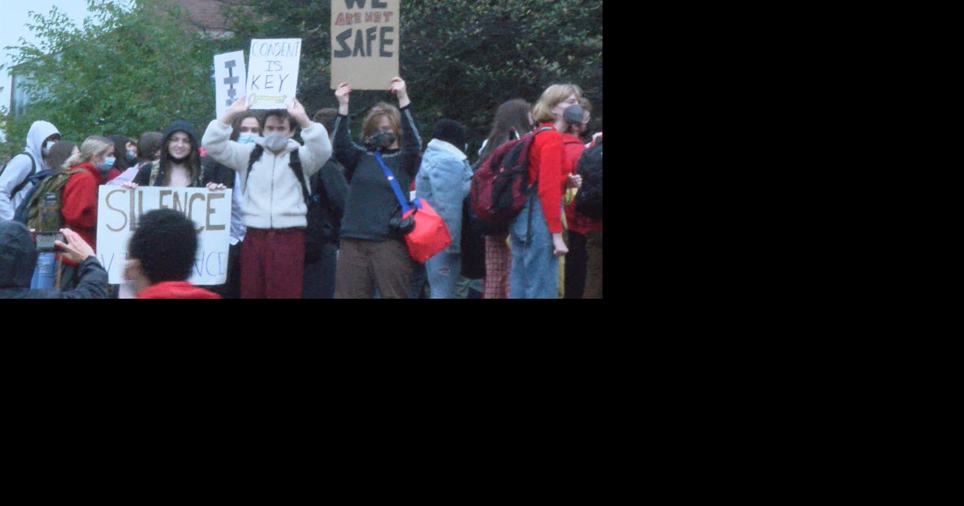 East High School students walk out of classes to support survivors of ...