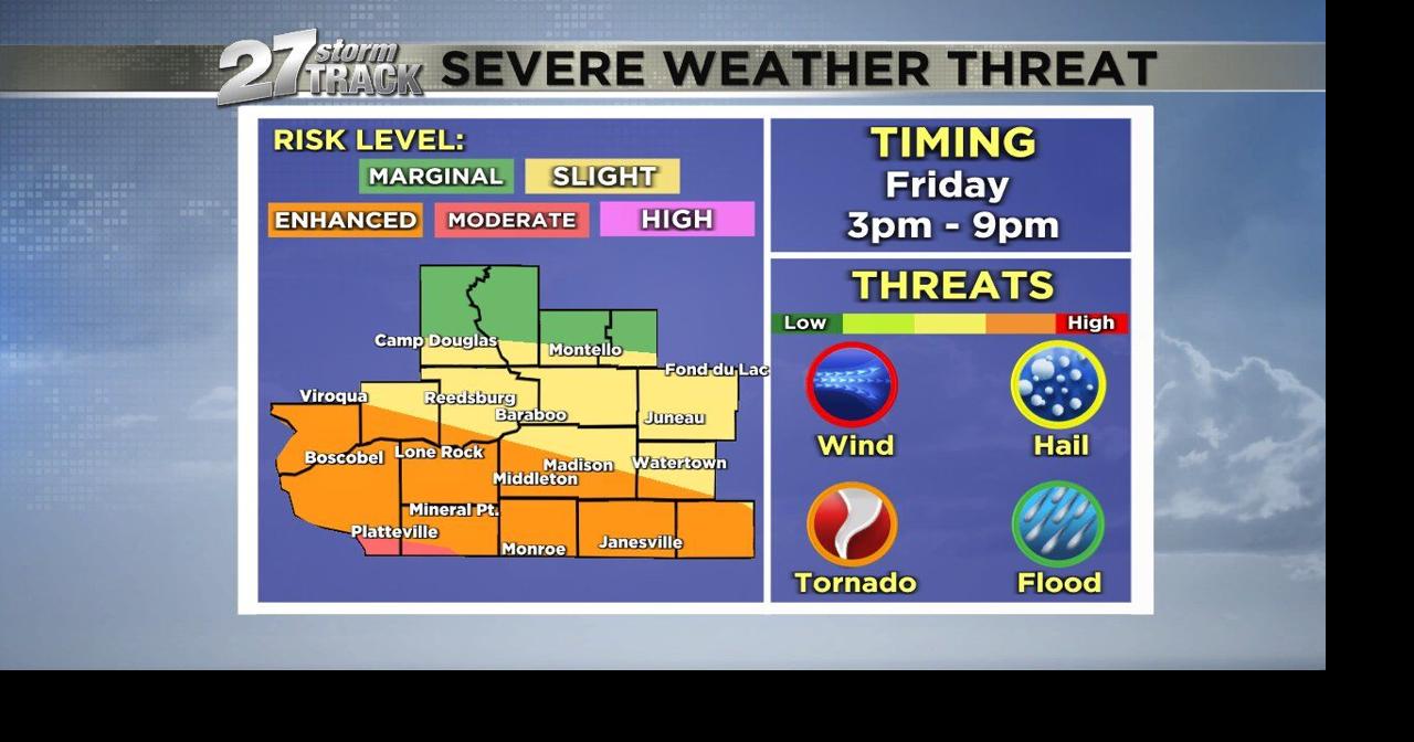 Severe storms likely this afternoon and evening | News | wkow.com