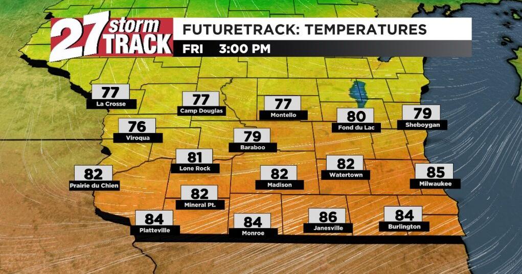 Headed for the 80s on Friday | Forecast | wkow.com
