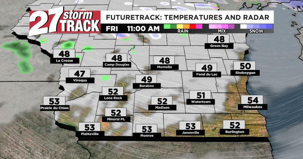Strong winds and plunging temperatures | Forecast | wkow.com