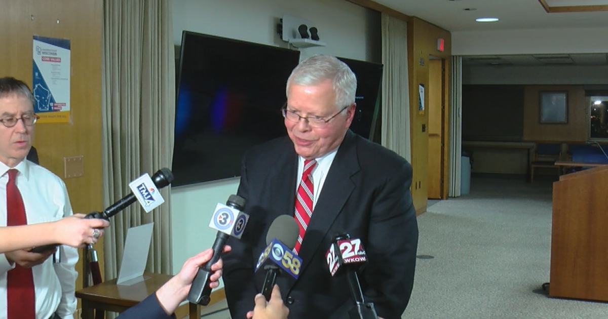 UW President Jay Rothman speaks to media following vote that changed ...