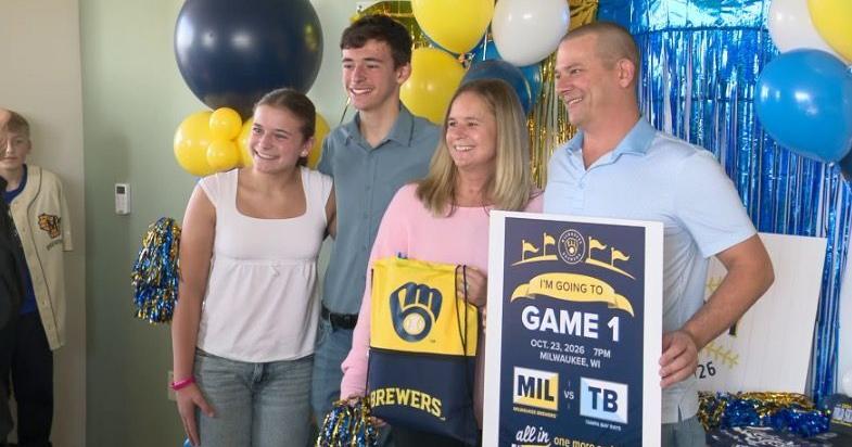 Wisconsin woman who beat cancer twice surprised with Game 1 World Series tickets