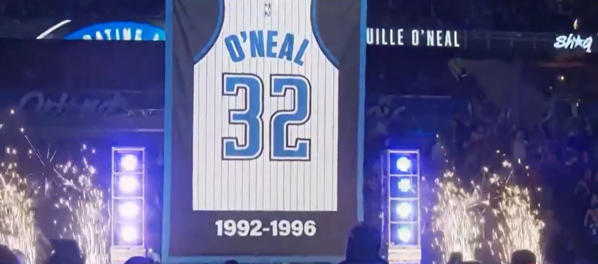 Shaq jersey clearance retired