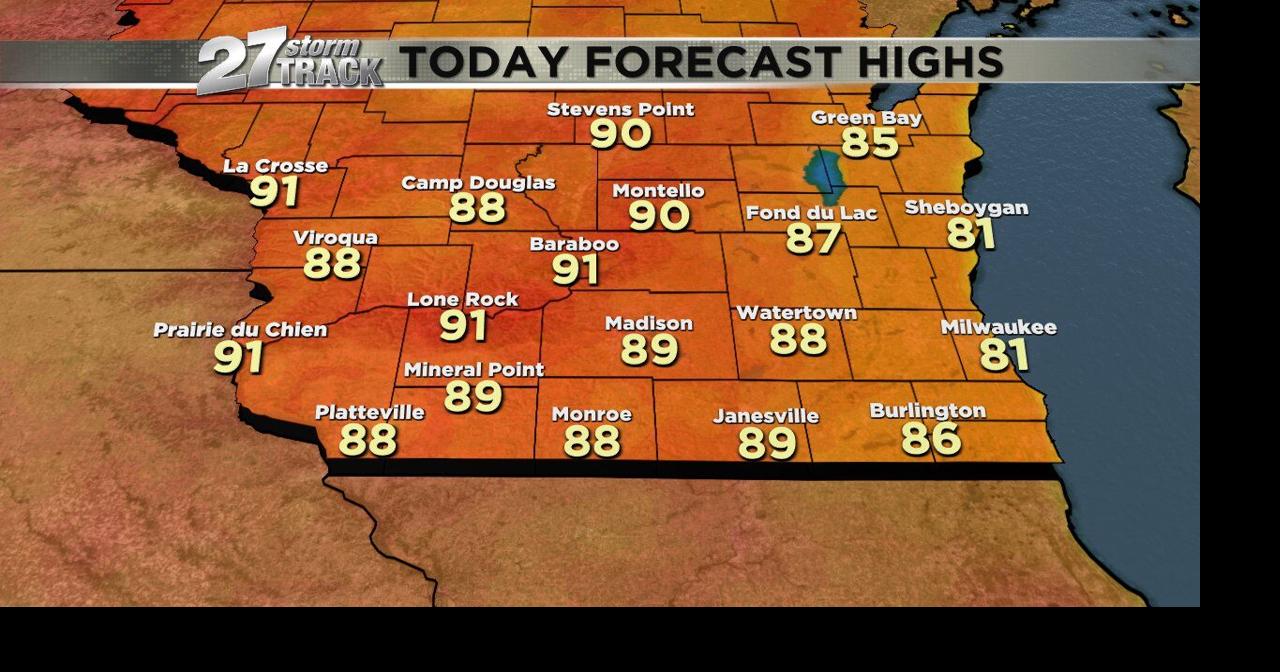 Above average temperatures continue through the weekend | News | wkow.com