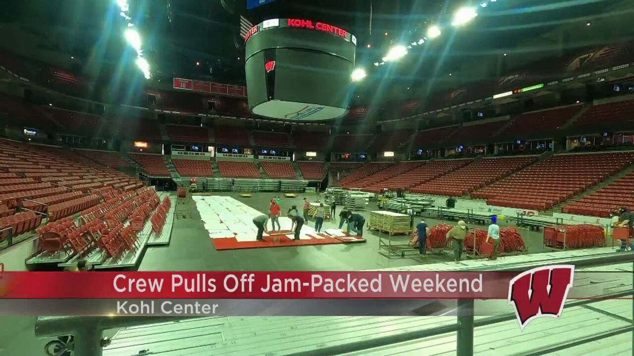 Four Games in 48 Hours Meet the Kohl Center conversion crew