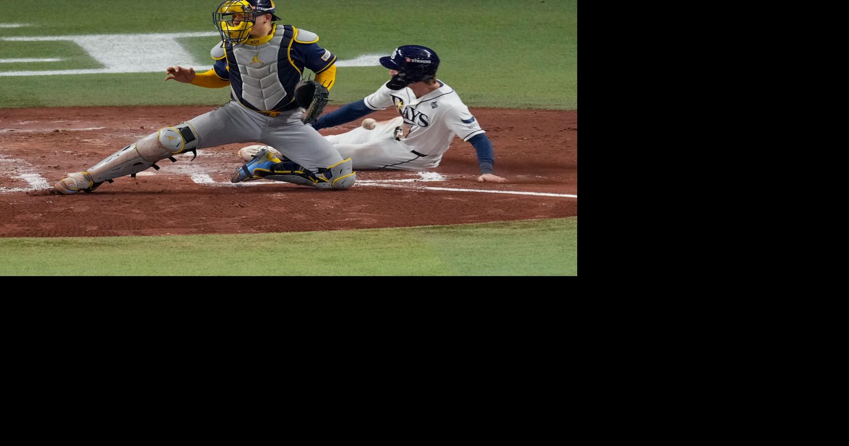 Tampa Bay Rays rally in 12th inning of Game 4 to beat Milwaukee Brewers and prevent World Series sweep