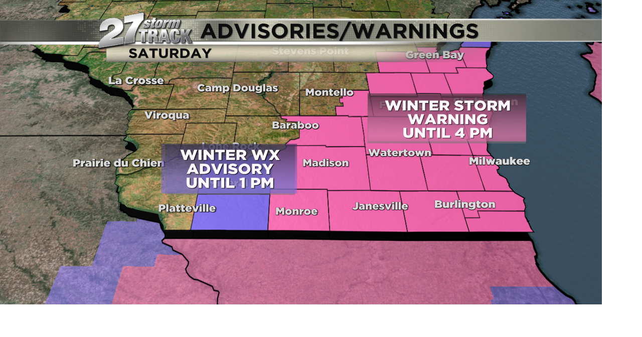 Winter Storm Warning through early Saturday afternoon | News | wkow.com