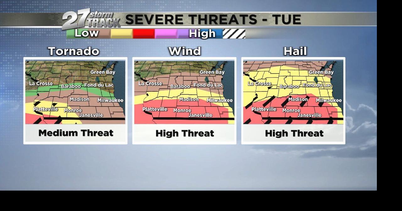 Two rounds of potentially severe storms today | News | wkow.com