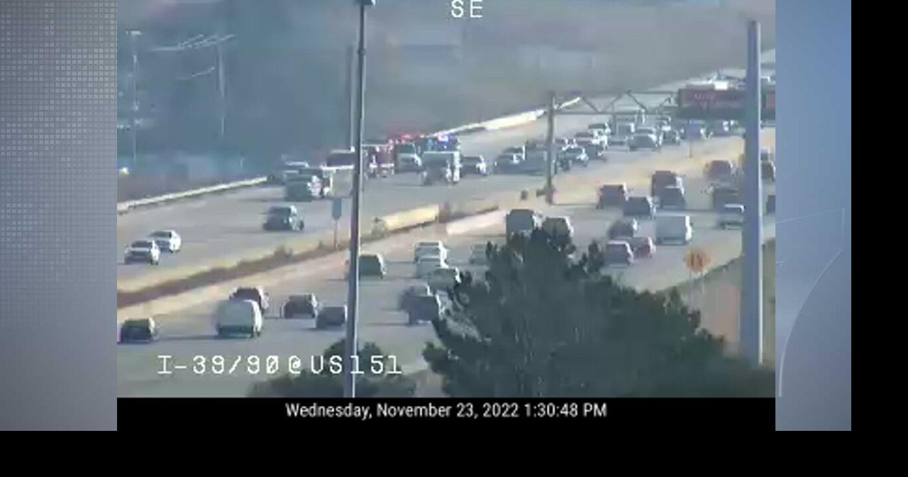 Lanes of I-39/90 NB reopen at US 151 after crash | News | wkow.com