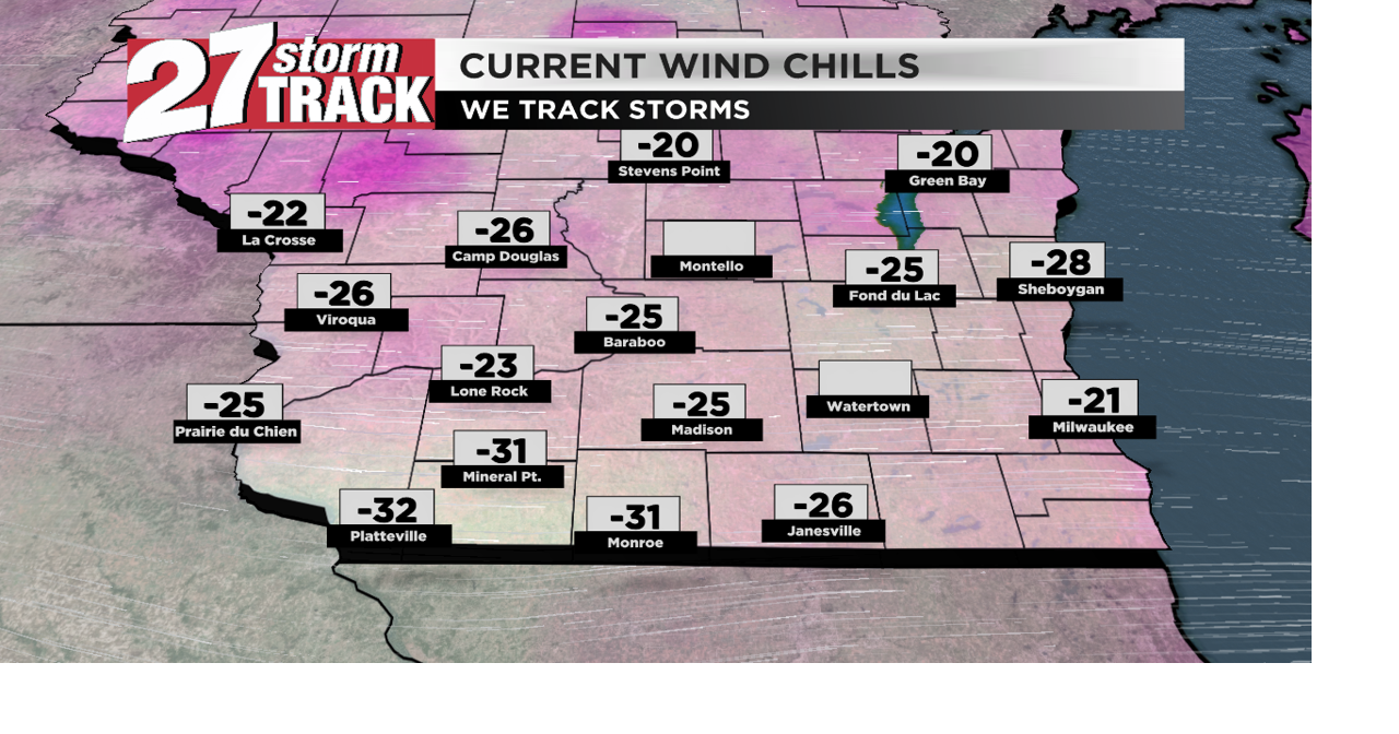 Wind chill advisory continues Tuesday | Forecast | wkow.com