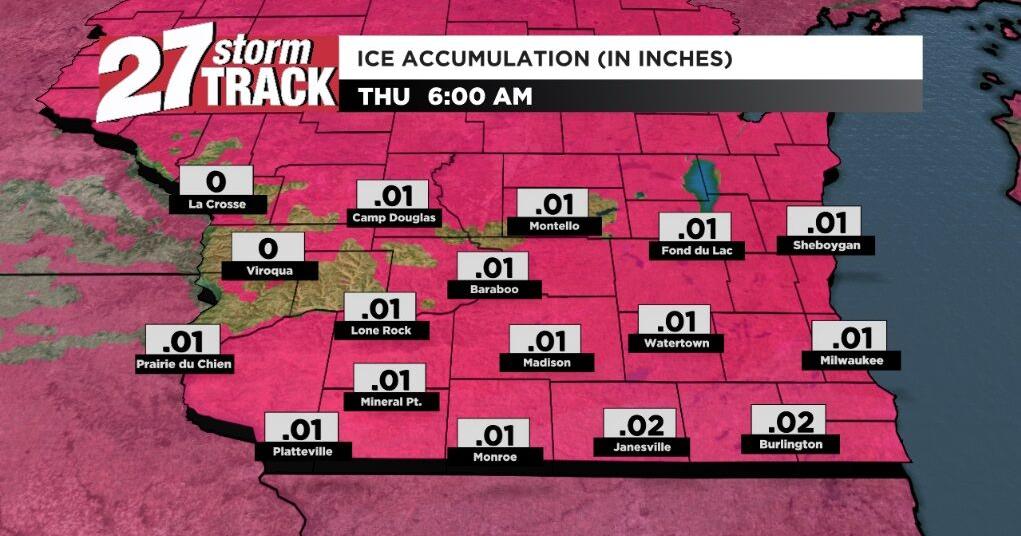 Freezing rain possible Wednesday night | Forecast | wkow.com